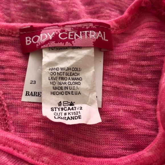 NWT Body Central Women’s Pink Open Back Shirt L - Picture 3 of 5
